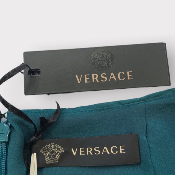 Versace, Silk Mini Pencil Skirt, Size IT 44/L - Picture 8 of 16
